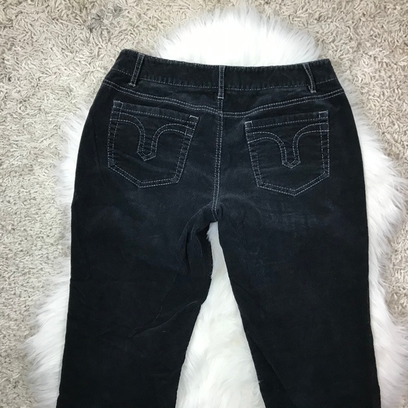 Ann Taylor LOFT Julie Size 4 Black Corduroy Pants - Picture 3 of 5